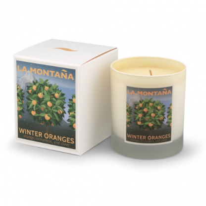 Candle Winter Oranges La Montana